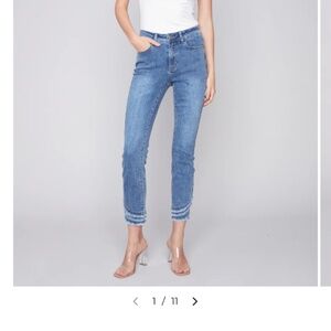 CharlieB frayed hem jeans